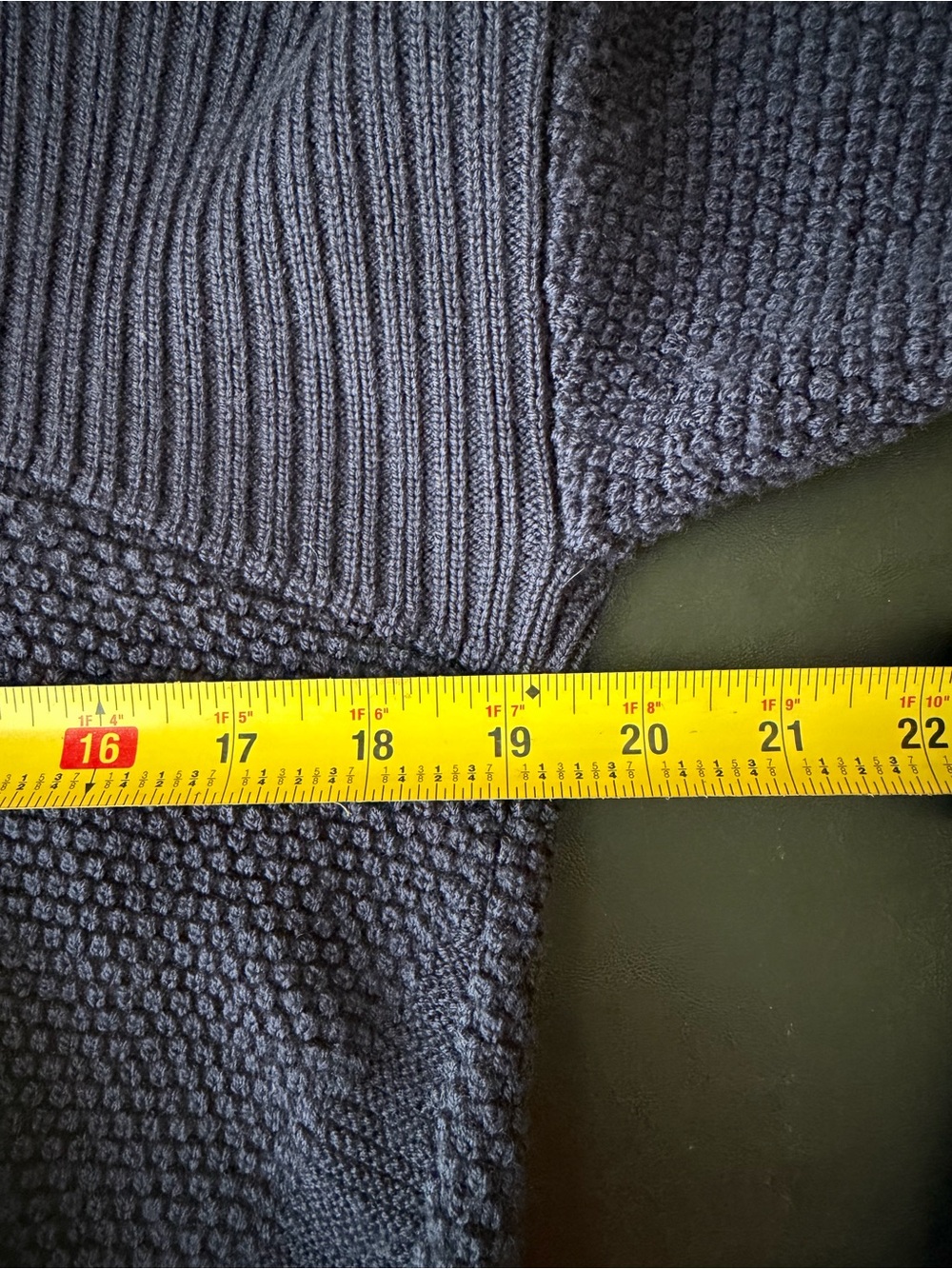 Lululemon Warm & Restore Mock Neck Wool Knit Sweater Size 6 Blue - Picture 7 of 11